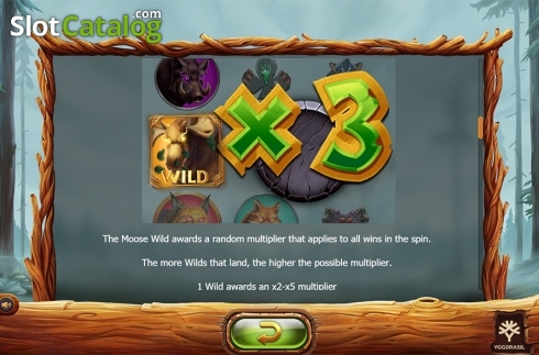 Paytable 3. Untamed Wilds slot