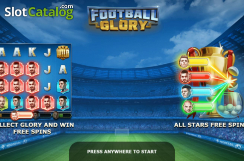 Start Screen. Football Glory slot