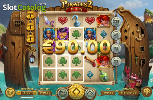 Win Screen 2. Pirates 2: Mutiny slot