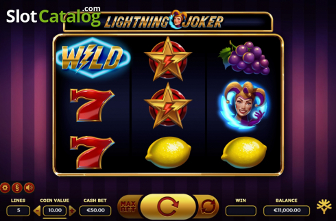Bildschirm2. Lightning Joker slot