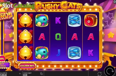 Bildschirm2. Pushy Cats slot