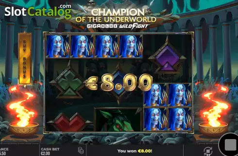 Bildschirm4. Champion of the Underworld slot