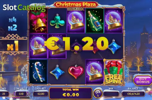 Win Screen 1. Christmas Plaza DoubleMax slot