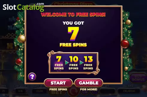 Free Spins 1. Christmas Plaza DoubleMax slot