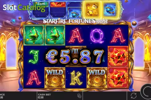 Win Screen. Starfire Fortunes slot