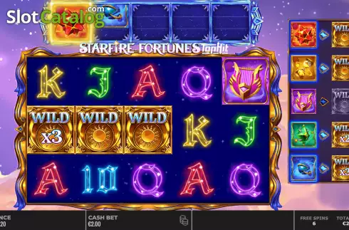 Skärmdump8. Starfire Fortunes slot