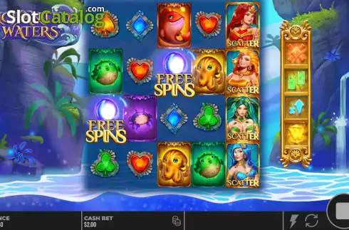 Scatter Symbols. Enchanted Waters slot