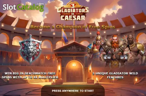 Bildschirm2. 3 Gladiators vs Caesar slot