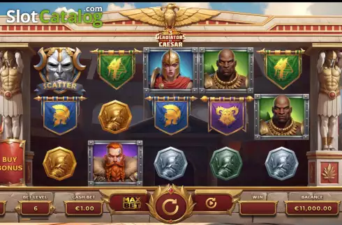 Bildschirm3. 3 Gladiators vs Caesar slot