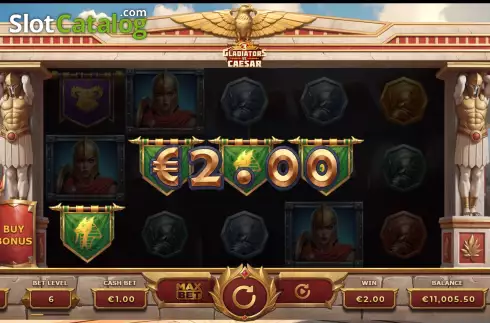 Bildschirm5. 3 Gladiators vs Caesar slot