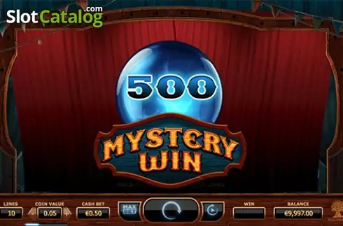 MYSTERY WIN. Wicked Circus slot