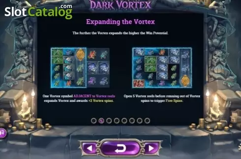 画面5. Dark Vortex (ダーク・ボルテックス) カジノスロット