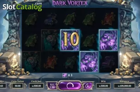 画面3. Dark Vortex (ダーク・ボルテックス) カジノスロット