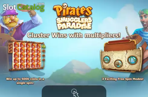 Start Screen. Pirates: Smugglers Paradise slot