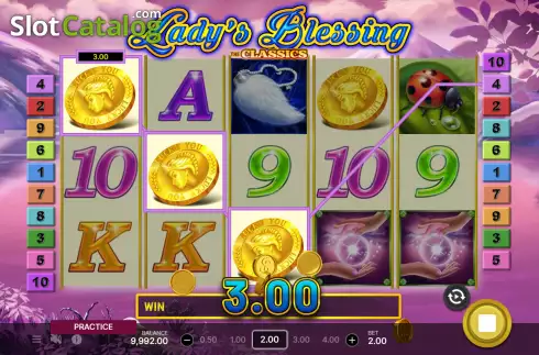 Win screen 2. Ladys Blessing slot