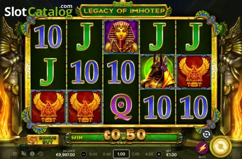 Win screen 2. Legacy of Imhotep slot