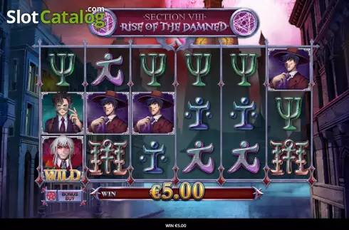 Win screen 2. Section VIII: Rise of the Damned slot