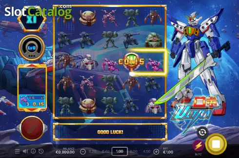 Win screen. Robo Ultra slot