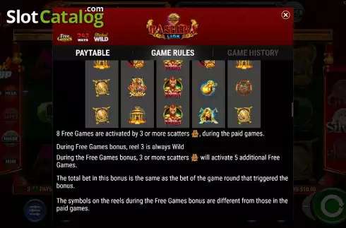 Free Games screen 2. Bashiba Link Warrior slot