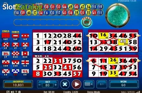 Skärmdump3. Fishmania Bingo slot