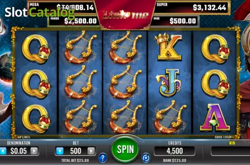 Schermo2. Gods and Heroes slot
