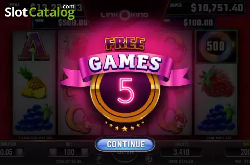 Ecran4. Link King Casino Mix slot