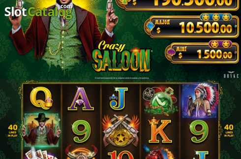 Free Spins. Crazy Saloon slot