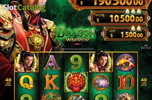 Reel Screen. Dragon Warrior (ZITRO) slot