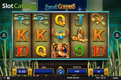 Reel screen. Fortune Goddess (ZITRO) slot