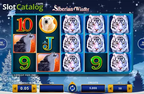 Game Screen. Siberian Winter slot