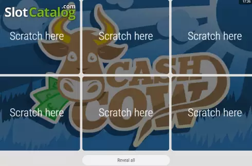 Game screen. Cash Cow (Zeal Instant Games) slot