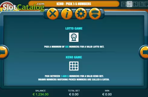 Game Rules screen 3. Lotto Luxe slot