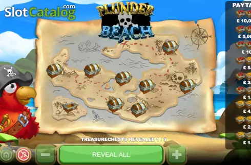 Game screen 2. Plunder Beach slot
