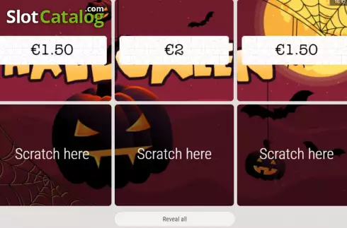 Ekran3. Halloween (Zeal Instant Games) yuvası