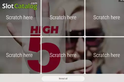 Game screen. High Five (Zeal Instant Games) slot