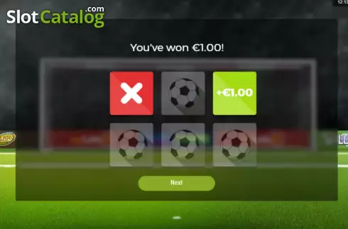 Win screen. World Cup (Zeal Instant Games) slot