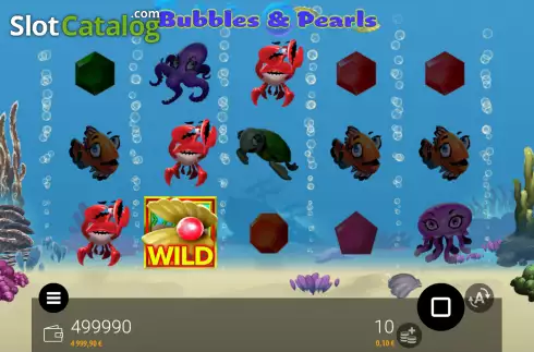 Win screen. Bubbles and Pearls slot