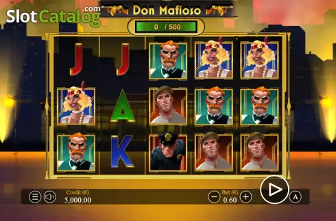 Bildschirm2. Don Mafioso slot