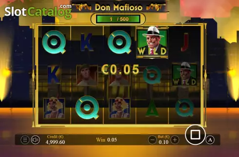 Win screen. Don Mafioso slot