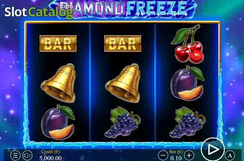 Game screen. Diamond Freeze slot