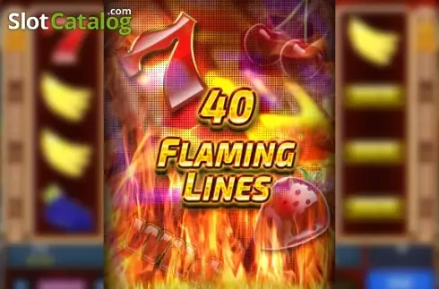 40 Flaming Lines Logotipo