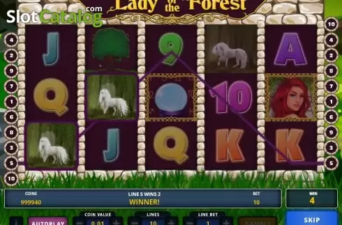 Bildschirm 2. Lady of the Forest slot