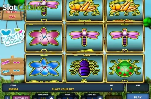 Screen 1. Butterfly Classic slot