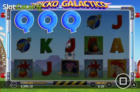 Win screen. Ricko Galactico slot