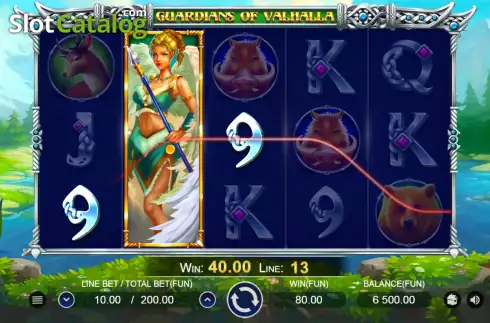 Win screen 2. Guardians Of Valhalla slot
