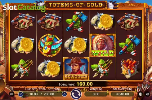 Win screen 2. Totems of Gold slot