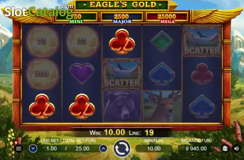 Win screen 2. Eagle's Gold slot