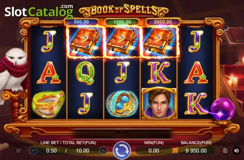 Win screen 2. Book of Spells (Zillion Games) slot