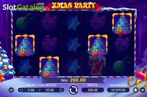 Win screen 2. Xmas Party (Zillion Games) slot