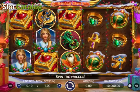 Game Screen. The Christmas With Hor slot